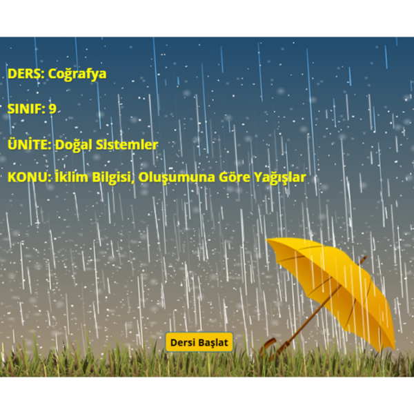 Yağış Çeşitleri